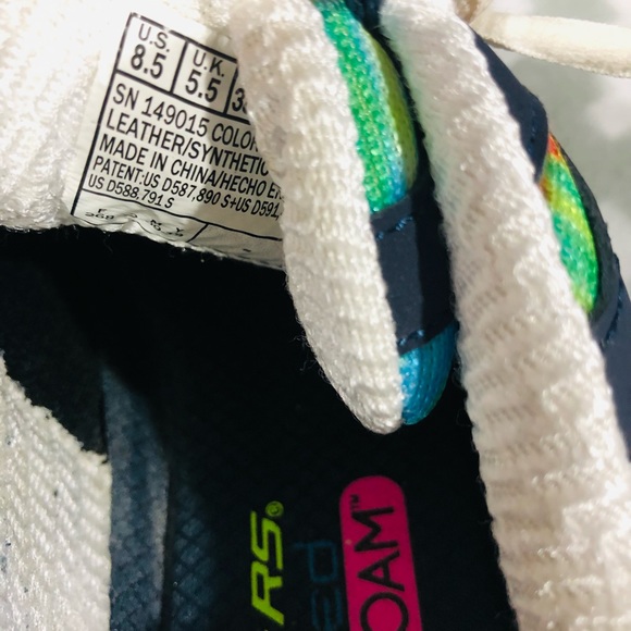 Skechers Memory Foam Rainbow Sneakers Women's Size 8.5- 🌈 - Picture 6 of 7